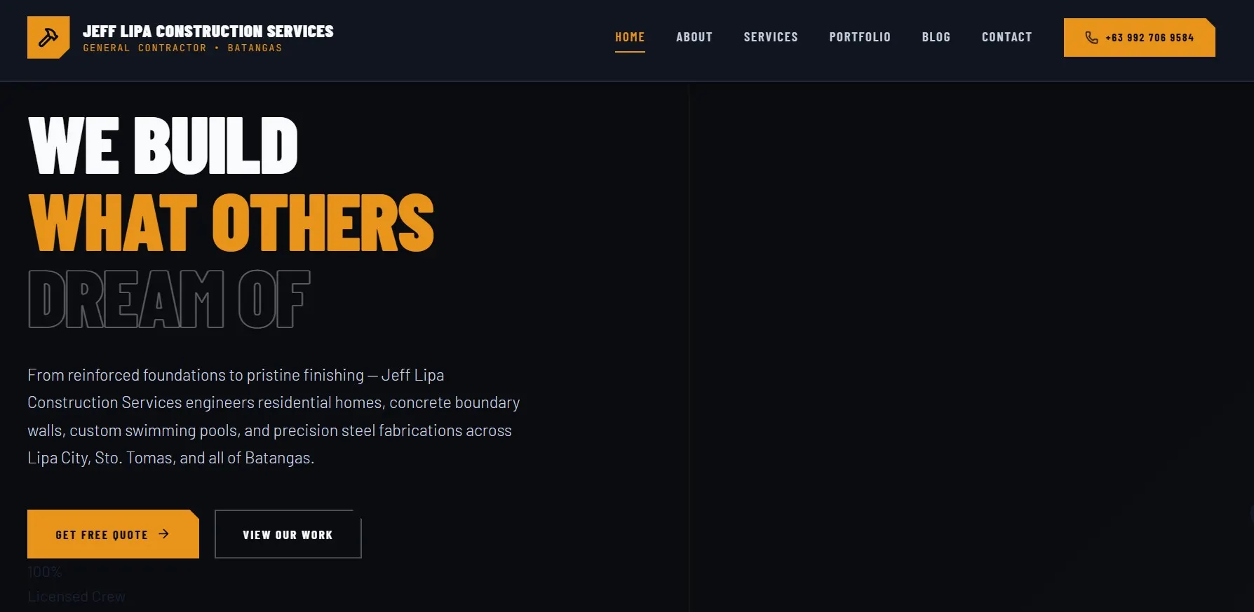 Website interface concept from the We Forge Web design library